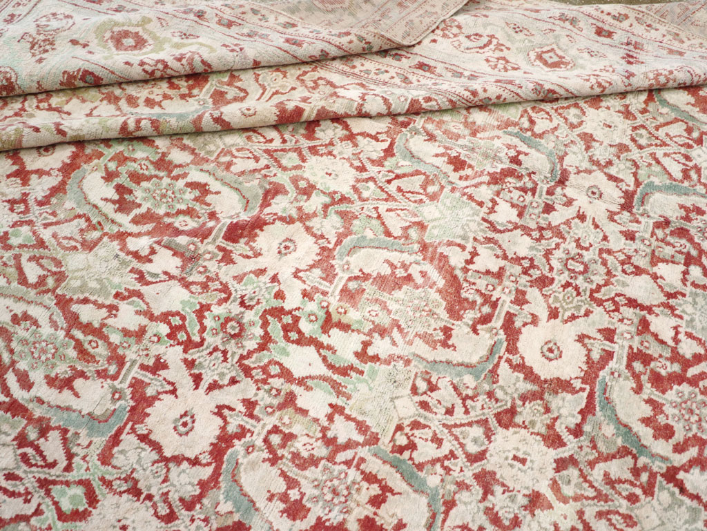 Antique Indian Cotton Agra Carpet, No.17242 - Galerie Shabab