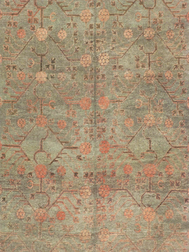 Vintage East Turkestan Khotan Carpet, No.18358 - Galerie Shabab