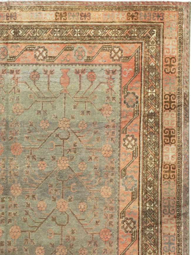 Vintage East Turkestan Khotan Carpet, No.18358 - Galerie Shabab