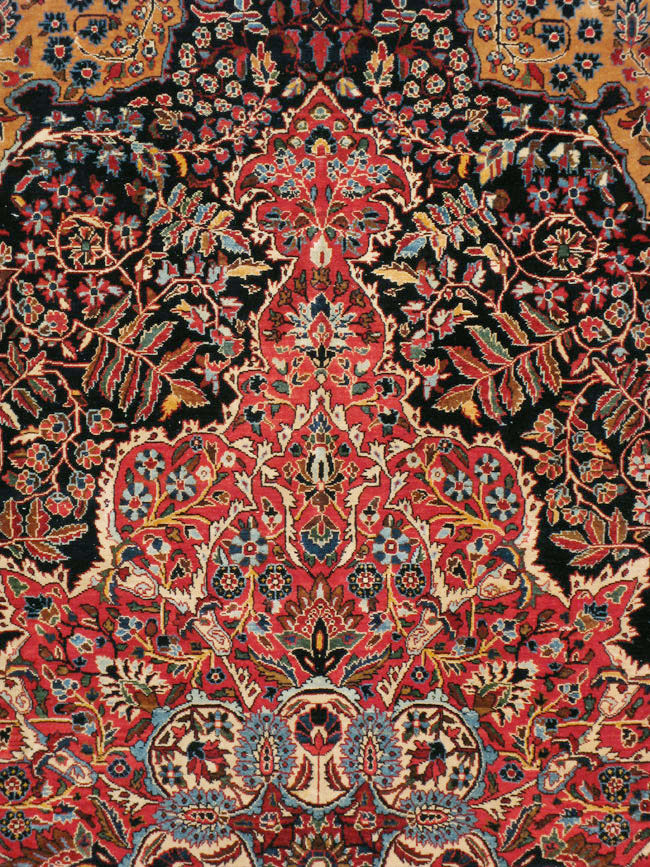 Antique Persian Sarouk Carpet, No.18387 - Galerie Shabab