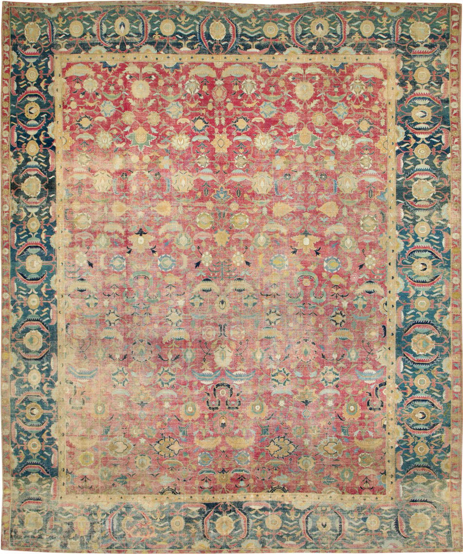 Antique Persian Isfahan Carpet, No.26527 - Galerie Shabab