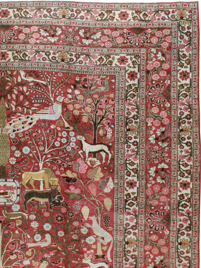 Antique Mashad Carpet, No. 8006